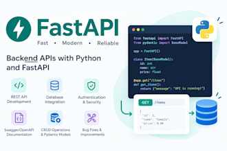 develop a python fastapi rest API