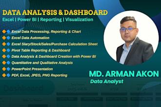 do excel data formatting, analysis and reporting