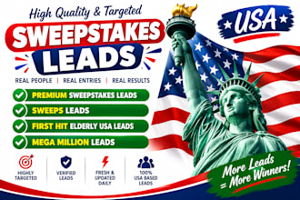 give sweeps leads, senior elderly leads, gambler leads, usa leads, give awaylead