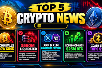 write daily fresh crypto news that attracts readers
