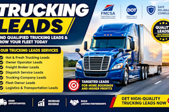 be your trucking leads generation expert for freight growth