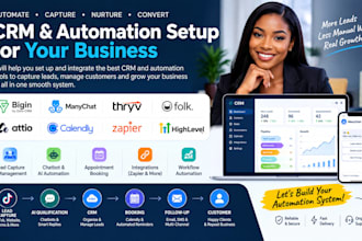 bigin by zoho CRM, many chat, thryv, folk CRM, attio, calendly zapier, highlevel