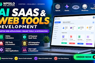 build custom ai saas tools and web applications