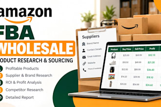 amazon fba wholesale product research and sourcing