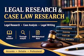 do legal research, case law research and legal writing
