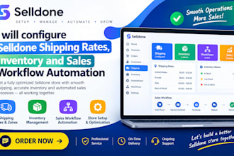 setup selldone shipping rate configuration inventory sales workflow automation