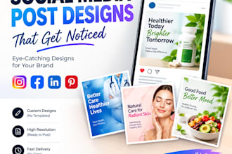 social media design posts for advertisement and marketing