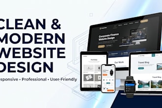 design a clean and modern website