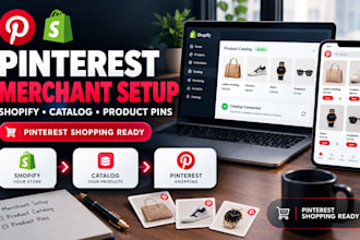 set up pinterest merchant, catalog and shopify product pins