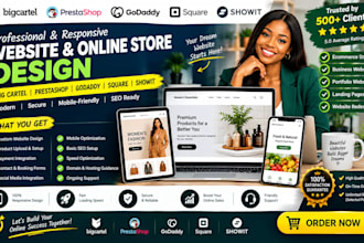 create big cartel prestashop godaddy square showit online website store design