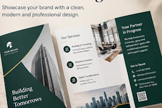design a professional canva brochure or company profile