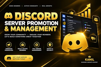 promote and manage your discord server for targeted community growth