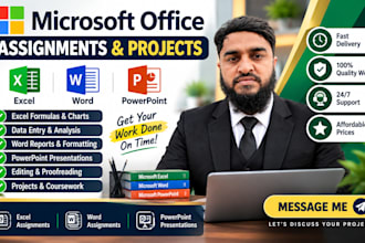 do urgent microsoft excel, ms word assignments, projects and modules
