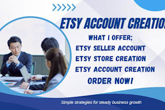 create unsuspended etsy seller account etsy account creation etsy listing