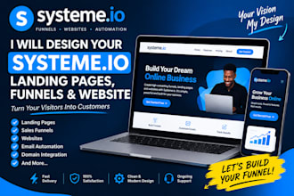design a high converting landing page and sales funnel
