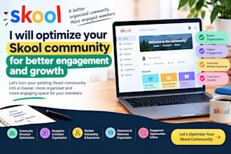 migrate online course to skool and organize it professionally