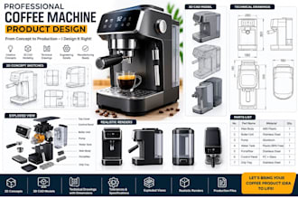 design coffee products, compact café, portable espresso and self service system
