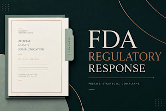 prepare an fda regulatory complaint or agency response