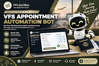 setup appointment booking bot,appointment bot,vfs appointment,vfs,booking bot