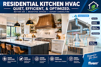 kitchen ventilation and range hood layout designs