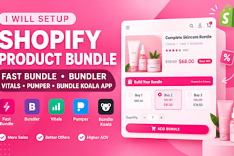 setup shopify product bundle fast bundle bundler vitals pumper bundle koala app