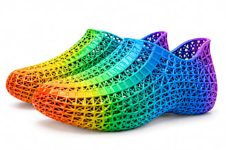 design 3d printable shoes in tpu for zellerfeld footwear