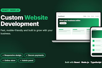 build a custom react website