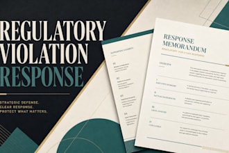 prepare a regulatory violation notice and defense response