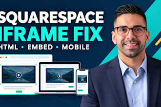 squarespace iframe fix, HTML embed, responsive widget, custom code, embed errors