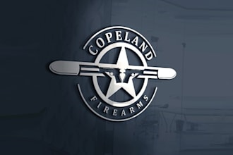 design firearm dealer manufacturer logo