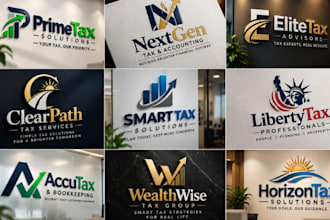 design a professional tax, accounting, CPA or bookkeeping logo and branding