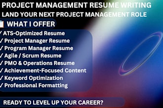 write a professional project manager resume