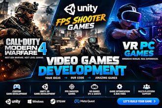 call of duty modern warfare 4, unity fps shooter games, video games development