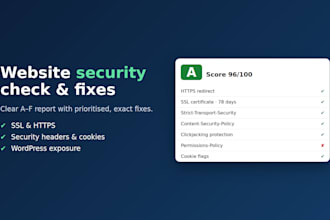 audit your website security headers, ssl and wordpress setup