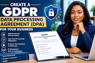 create a gdpr data processing agreement dpa for your business