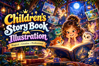 illustrate children story book illustration children book illustration for kdp