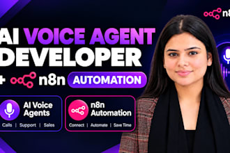 build vapi ai voice agent, ai receptionist, n8n automation as ai agent developer