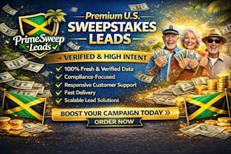 provide high converting sweep leads, USA elderly leads, mega million leads