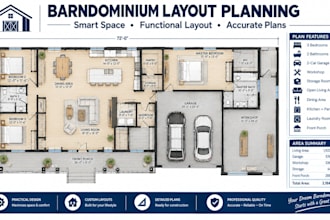 plan your barndominium layout for living, garage and workshop space
