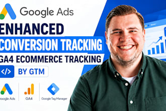 fix, setup google ads enhanced conversion tracking ga4 ecommerce tracking by GTM