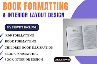 professionally format your book for kindle, epub and print