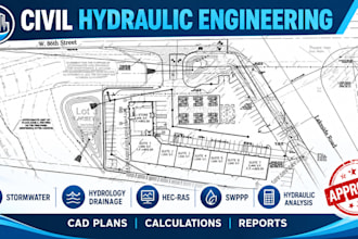 civil hydraulic engineer hydrology stormwater drainage plan swppp plan hec ras