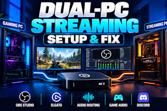 setup dual PC streaming with obs capture card and audio routing