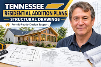 create tennessee residential addition plans and structural drawings