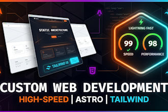 build a fast custom website with astro and tailwind