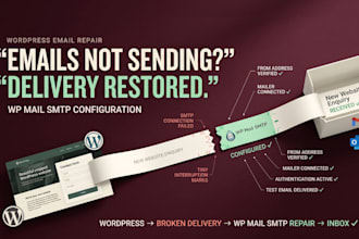 fix wordpress email, contact form issue, popup form, setup wp smtp, wp gmail