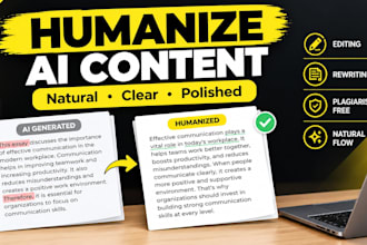 humanize and rewrite ai generated content
