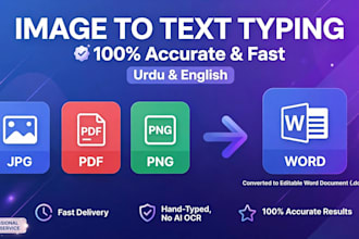 type scanned pages and convert image to text fast