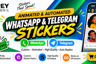 create custom animated whatsapp stickers for you
