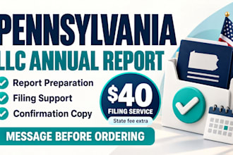 prepare and file your pennsylvania llc annual report
